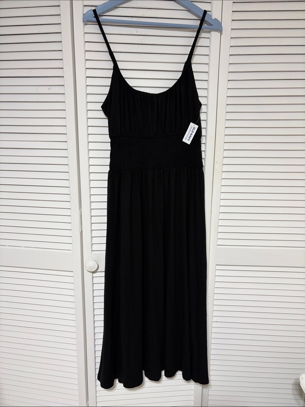 Old Navy Black Spaghetti-Strap Maxi Dress with Smocked Waist